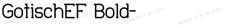 GotischEF Bold字体转换